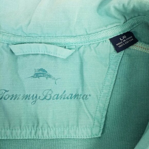 Tommy Bahama Nassau T214575 Blue Half Zip Pullover Sweatshirt Mens Large - Picture 9 of 13